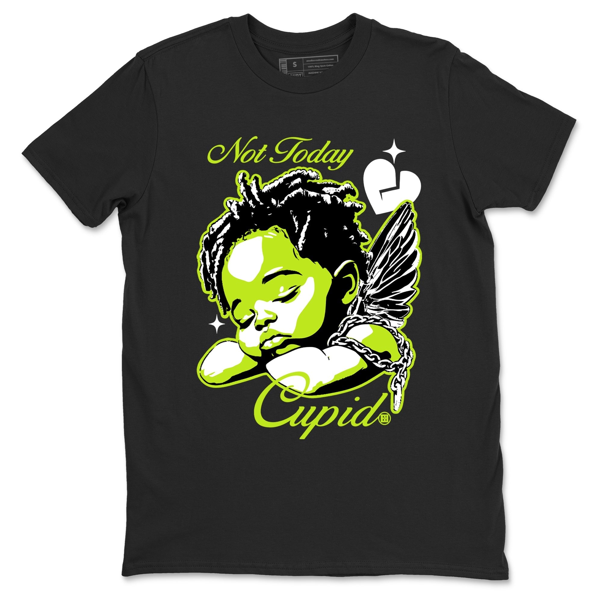 Not Today Cupid snkmatch Tees - Air Foamposite One Black Volt