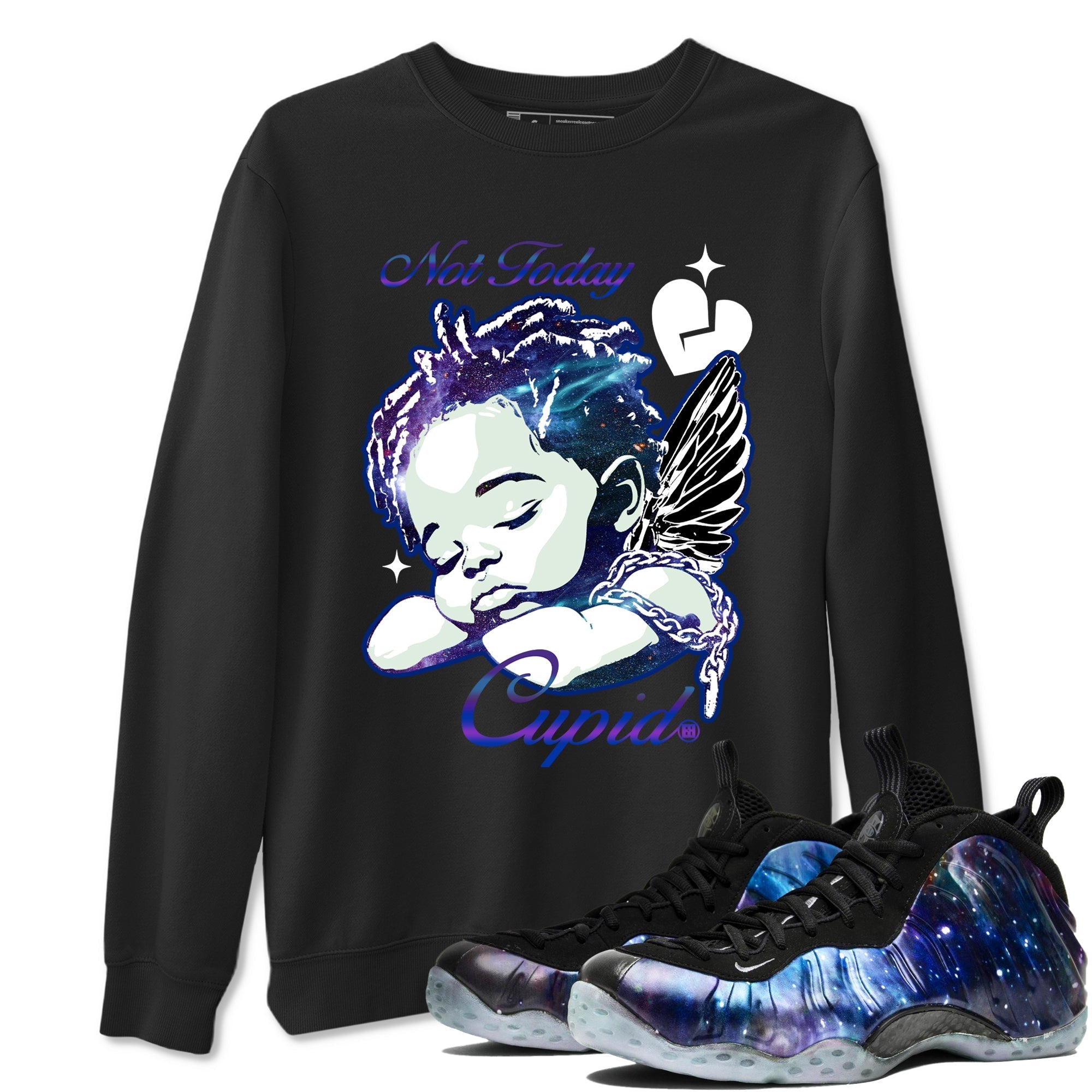 Not Today Cupid snkmatch Tees - Air Foamposite One Galaxy