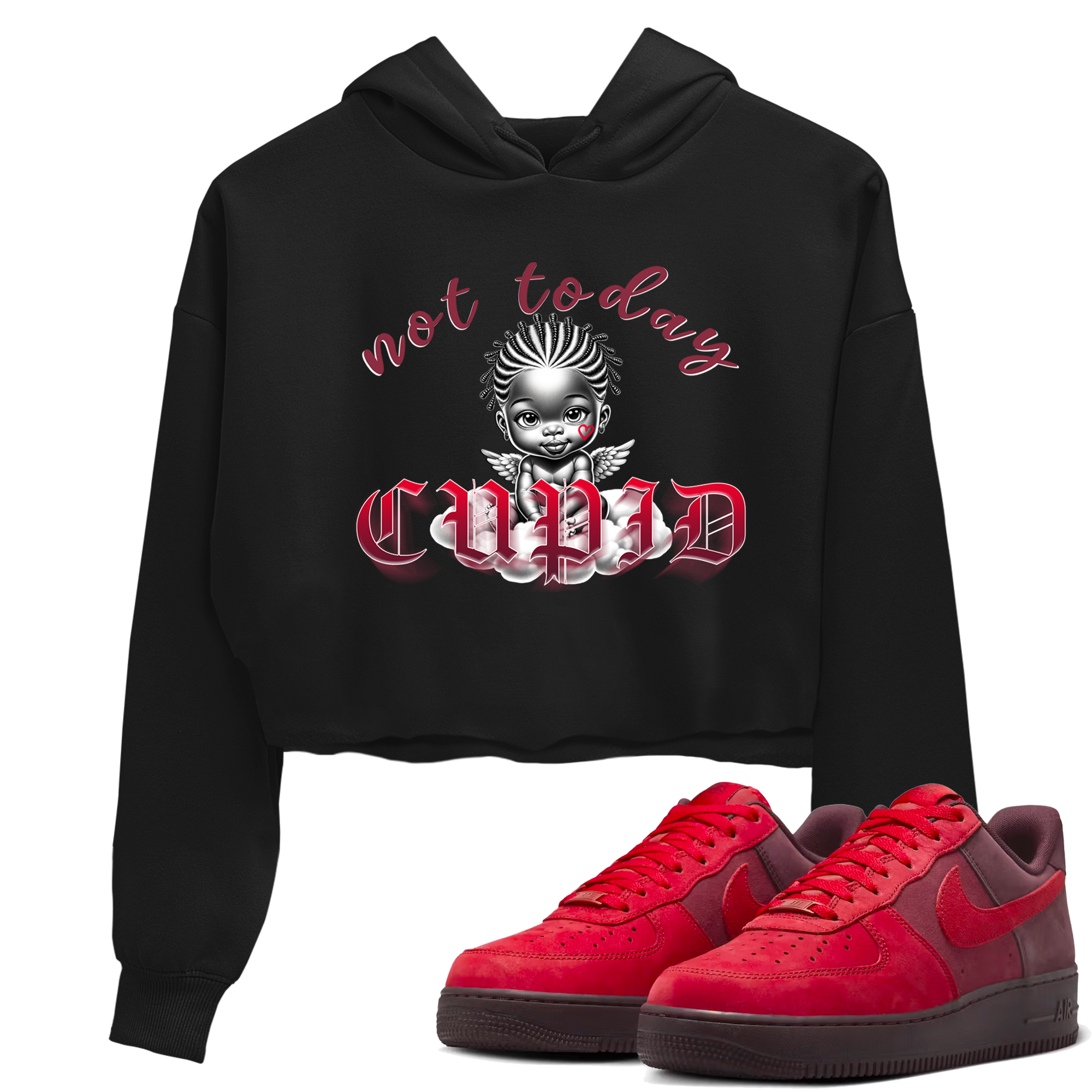 Not Today Cupid snkmatch Women's Top - Air Force 1 Layers Of Love