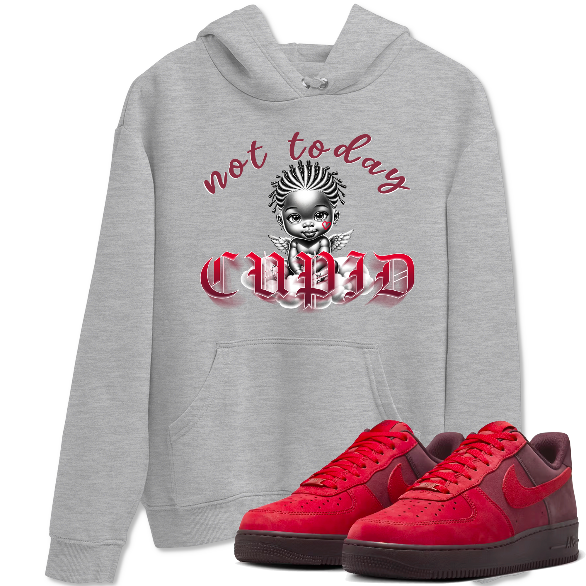 Not Today Cupid snkmatch Tees - Air Force 1 Layers Of Love