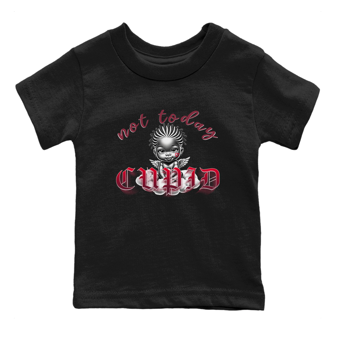 Not Today Cupid snkmatch Tees Kids - Air Force 1 Layers Of Love