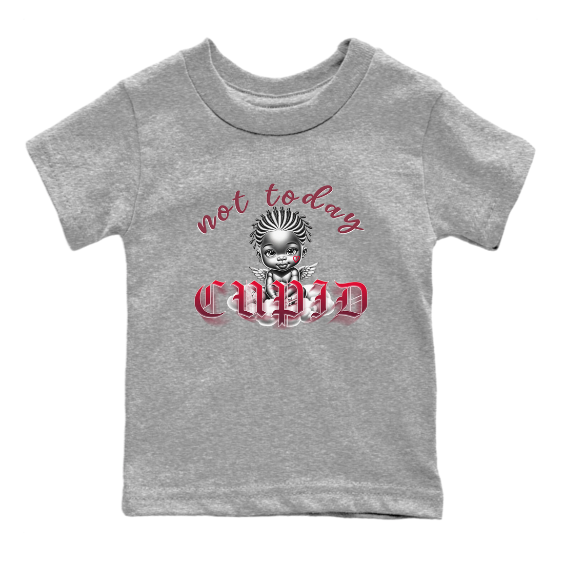 Not Today Cupid snkmatch Tees Kids - Air Force 1 Layers Of Love