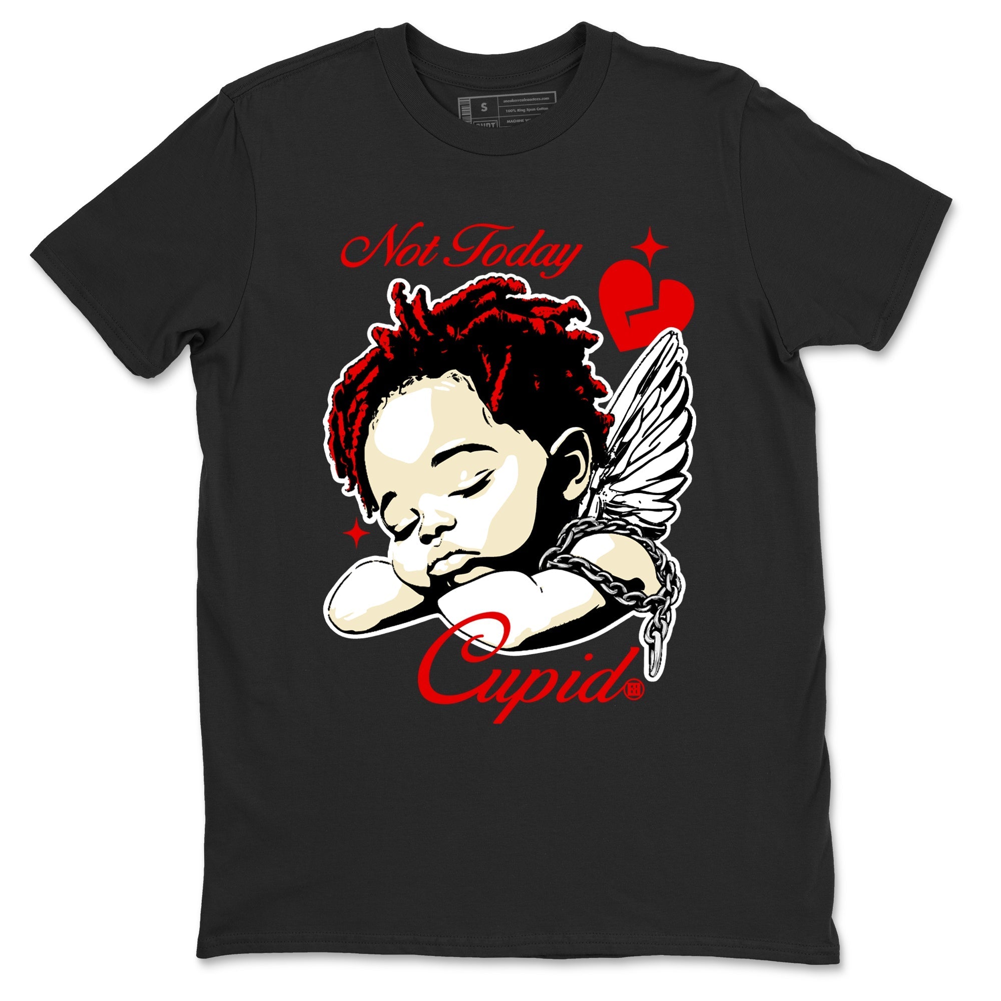 Not Today Cupid snkmatch Tees - Air Jordan 1 Black Toe Reimagined