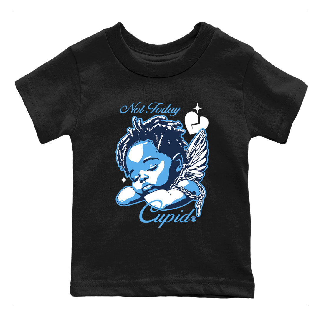 Not Today Cupid snkmatch Tees Kids - Air Jordan 1 Obsidian