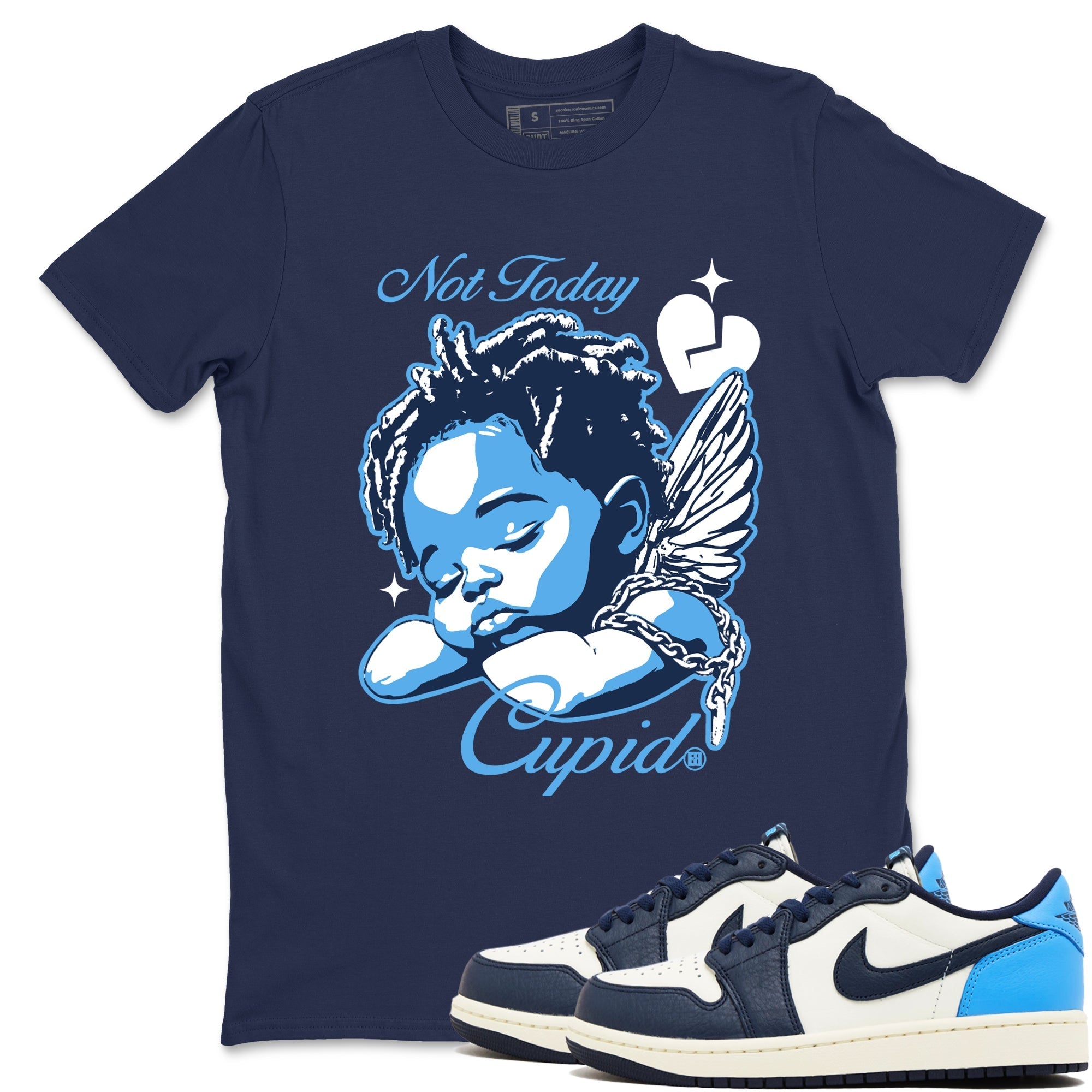 Not Today Cupid snkmatch Tees - Air Jordan 1 Obsidian