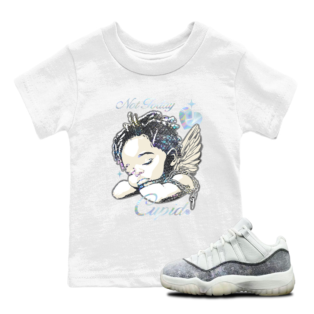 Not Today Cupid snkmatch Tees Kids - Air Jordan 11 Year Of The Snake