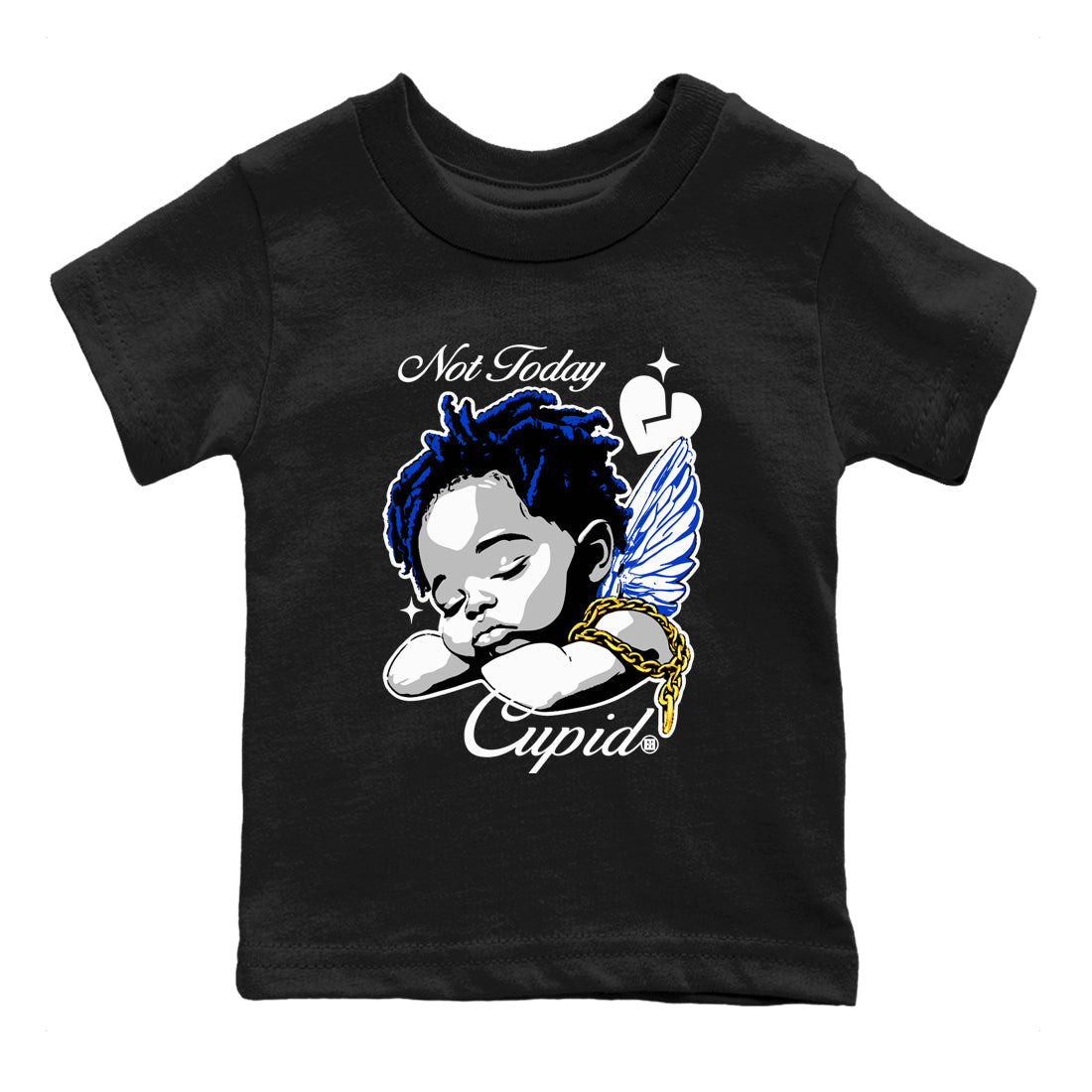 Not Today Cupid snkmatch Tees Kids - Air Jordan 12 Blueberry