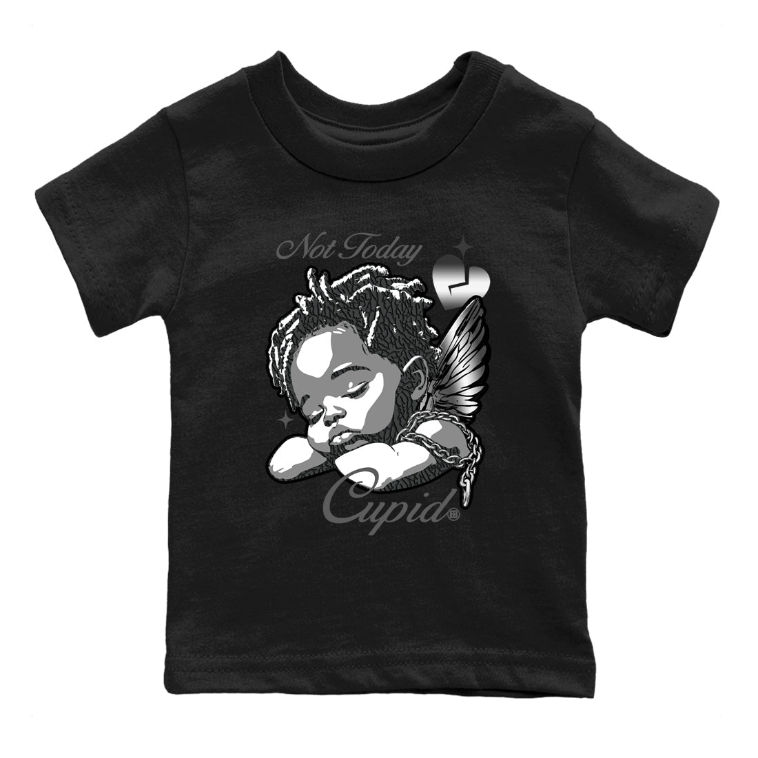 Not Today Cupid snkmatch Tees Kids - Air Jordan 3 Black Cat