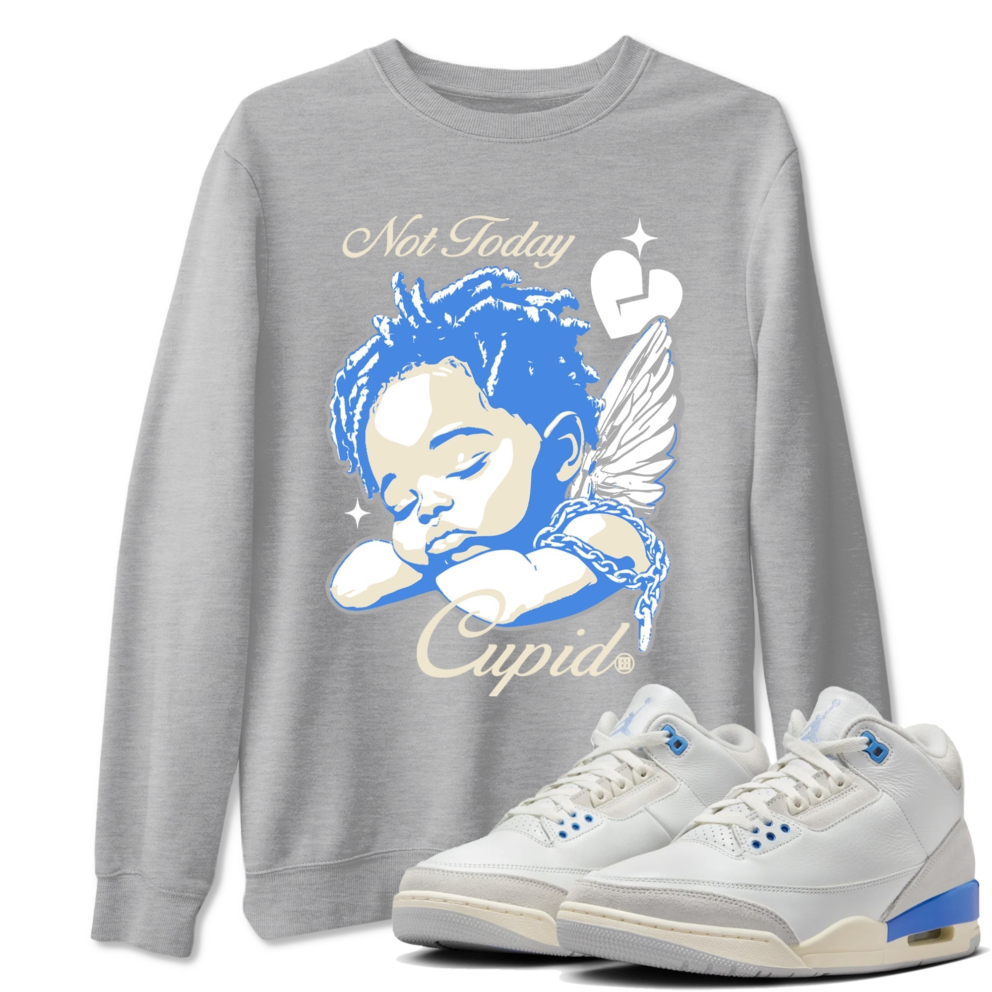 Not Today Cupid snkmatch Tees - Air Jordan 3 Lucky Shorts