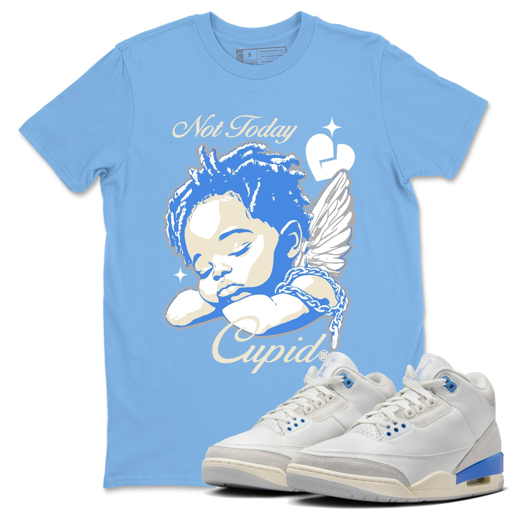 Not Today Cupid snkmatch Tees - Air Jordan 3 Lucky Shorts