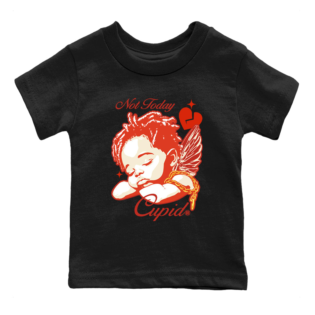 Not Today Cupid snkmatch Tees Kids - Air Jordan 4 Brick By Brick
