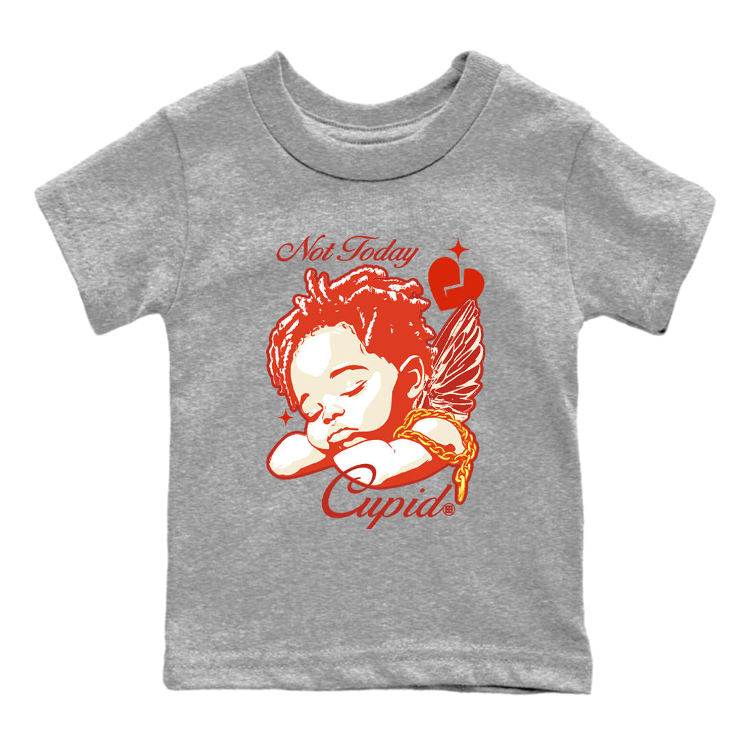 Not Today Cupid snkmatch Tees Kids - Air Jordan 4 Brick By Brick