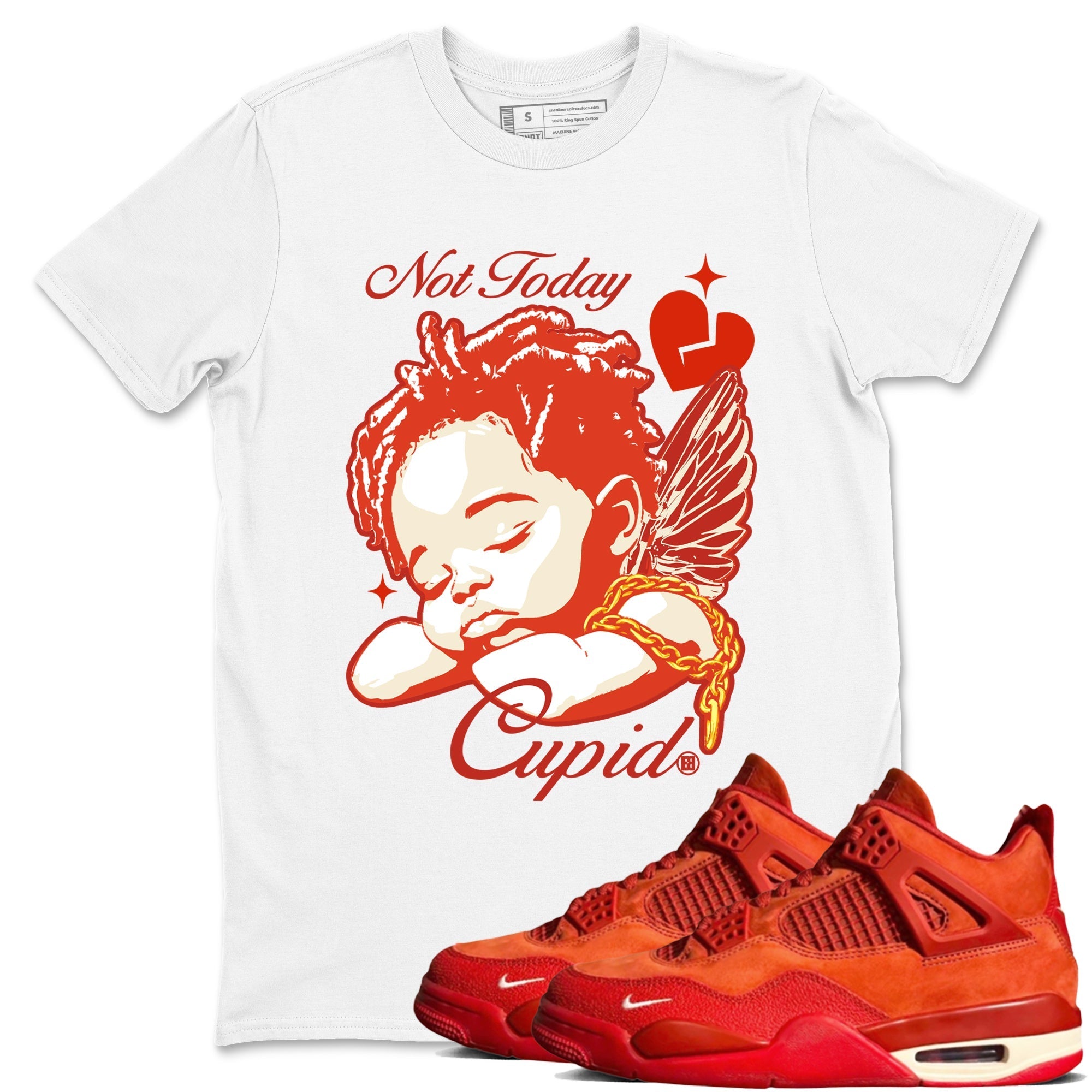 Not Today Cupid snkmatch Tees - Air Jordan 4 Brick By Brick