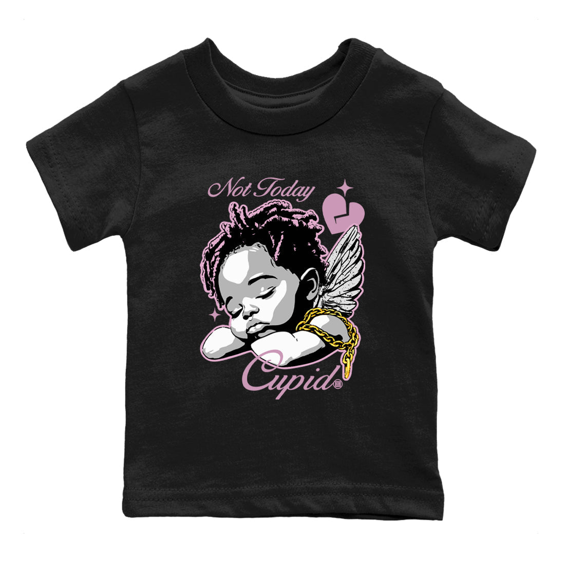 Not Today Cupid snkmatch Tees Kids - Air Jordan 4 Orchid
