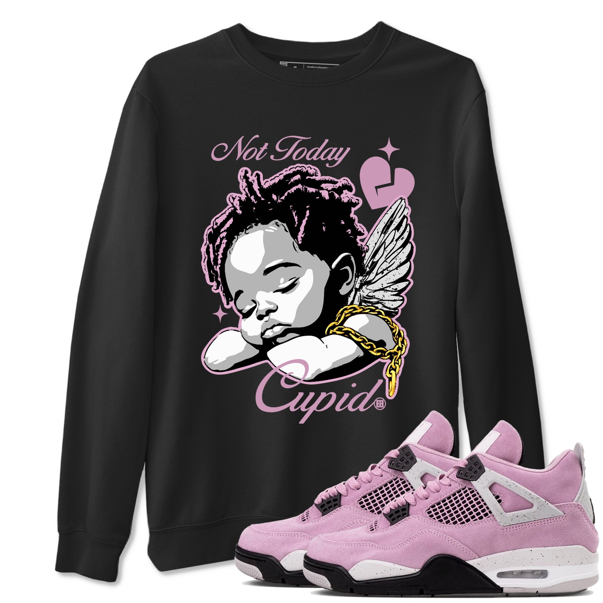 Not Today Cupid snkmatch Tees - Air Jordan 4 Orchid