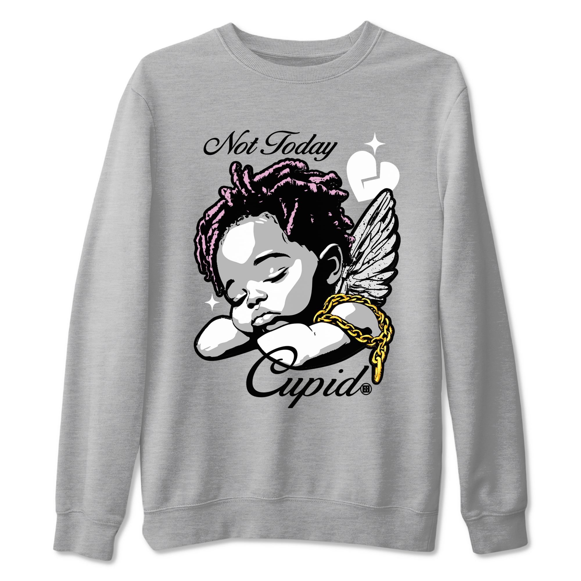 Not Today Cupid snkmatch Tees - Air Jordan 4 Orchid