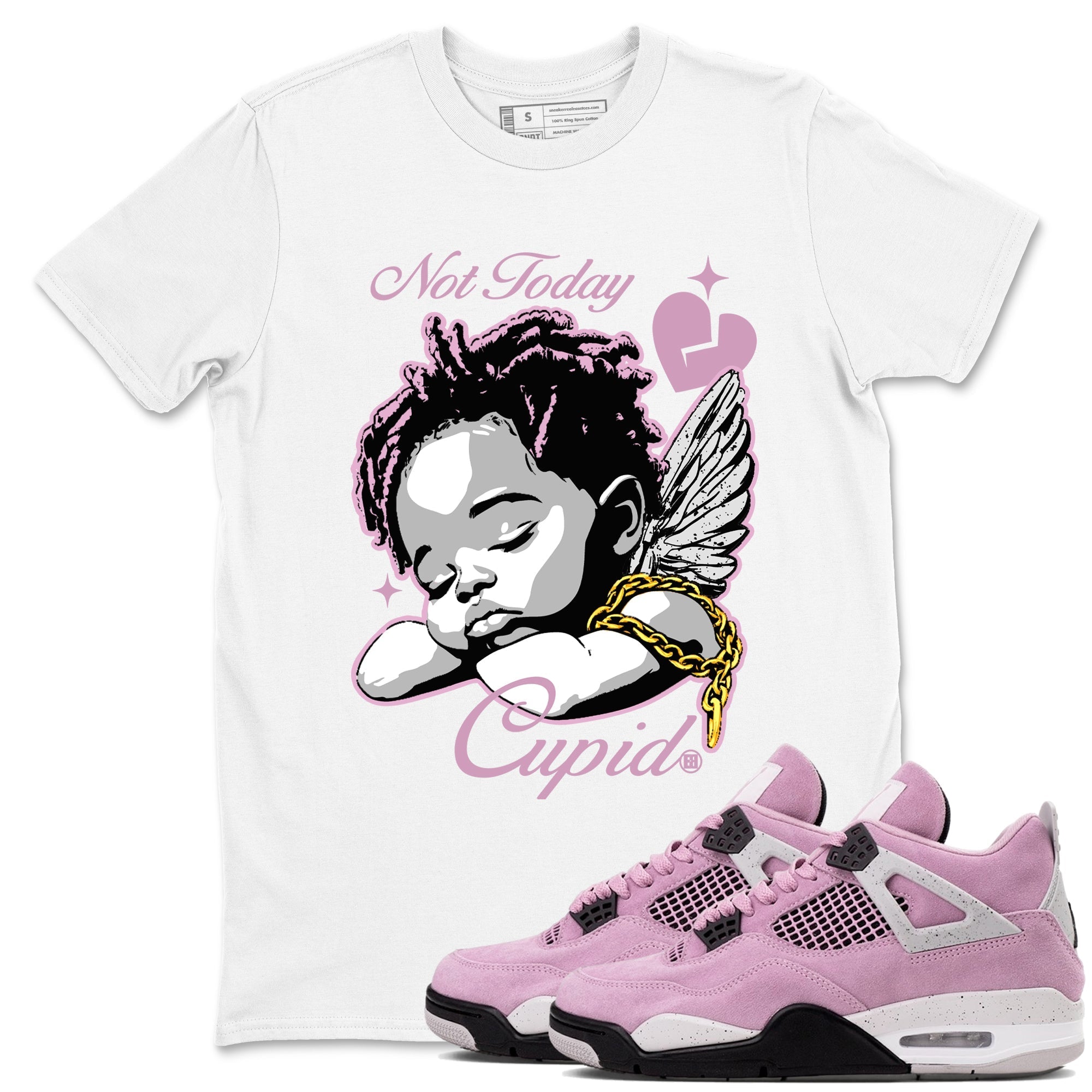 Not Today Cupid snkmatch Tees - Air Jordan 4 Orchid