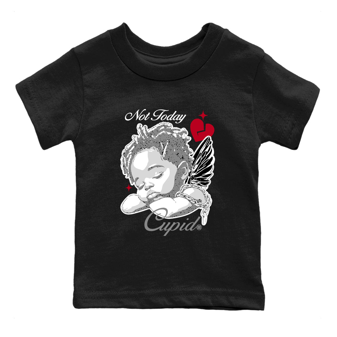 Not Today Cupid snkmatch Tees Kids - Air Jordan 4 White Cement