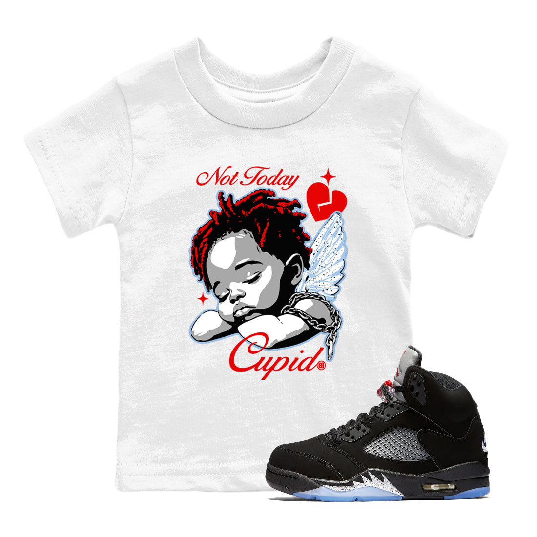 Not Today Cupid snkmatch Tees Kids - Air Jordan 5 Reimagined