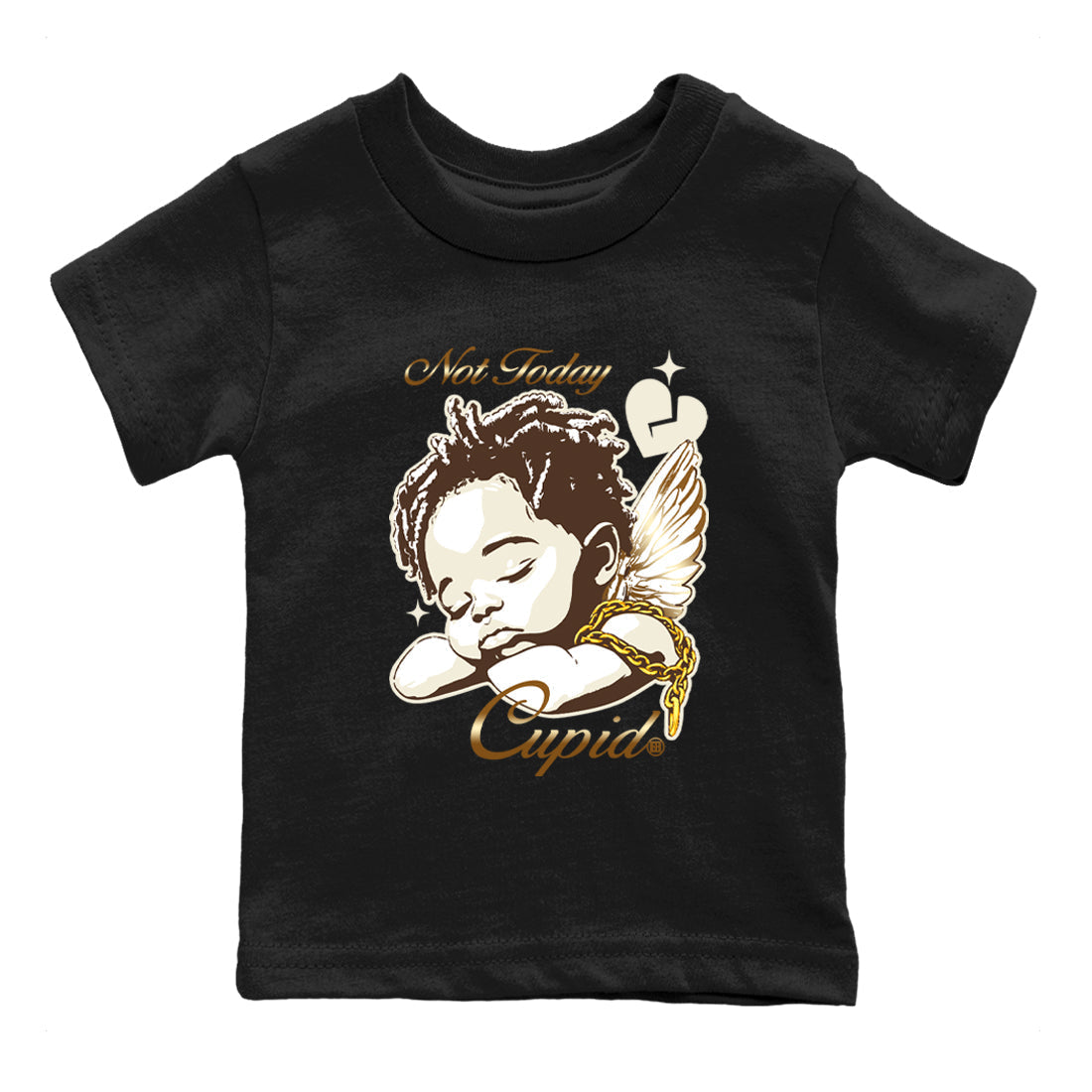 Not Today Cupid snkmatch Tees Kids - Air Jordan 5 Golden Ticket
