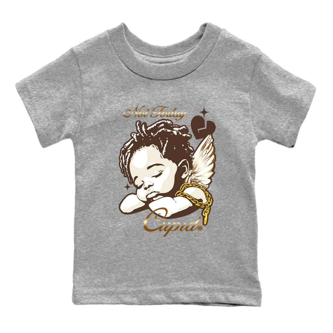 Not Today Cupid snkmatch Tees Kids - Air Jordan 5 Golden Ticket