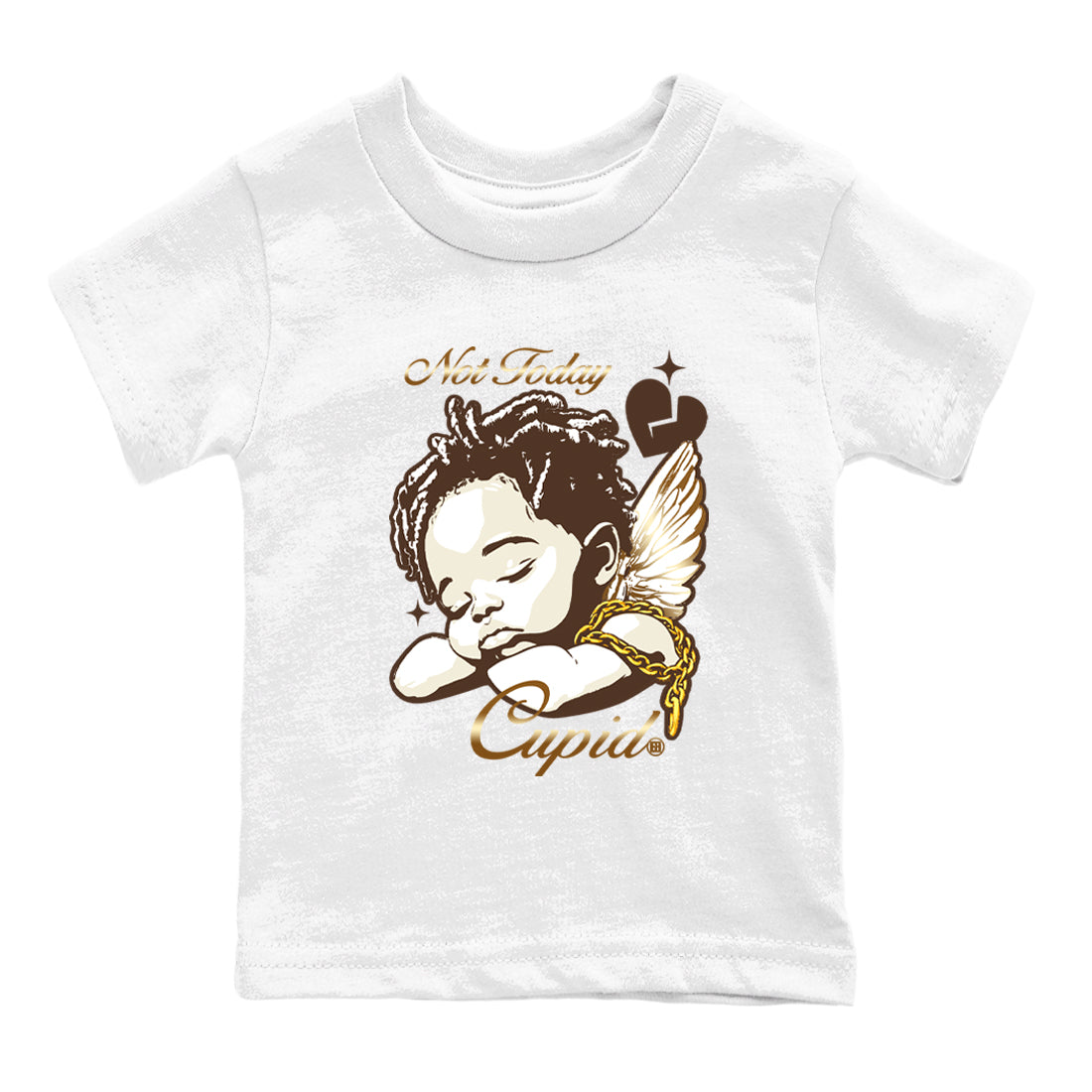 Not Today Cupid snkmatch Tees Kids - Air Jordan 5 Golden Ticket