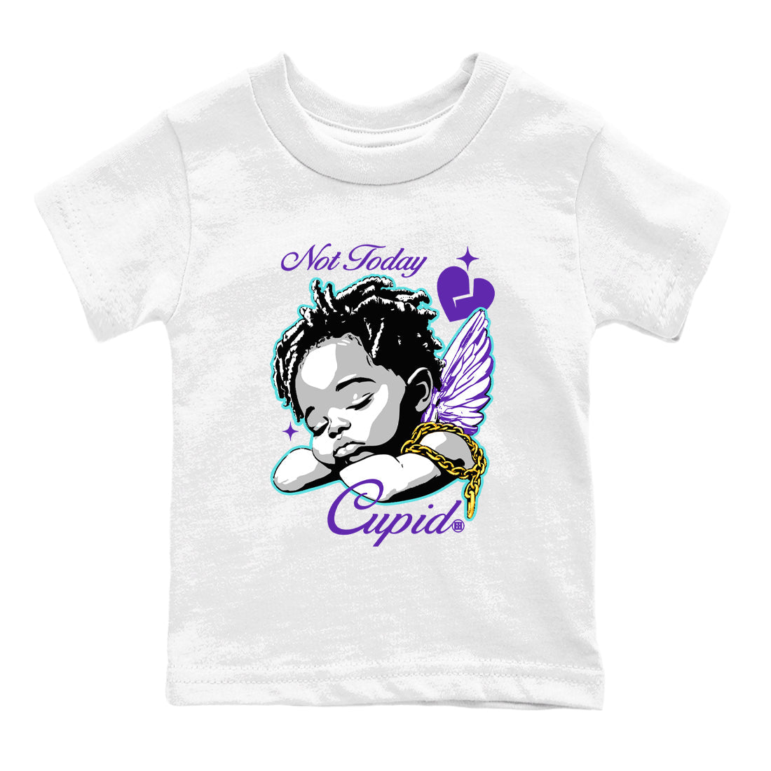 Not Today Cupid snkmatch Tees Kids - Air Jordan 5 Grape