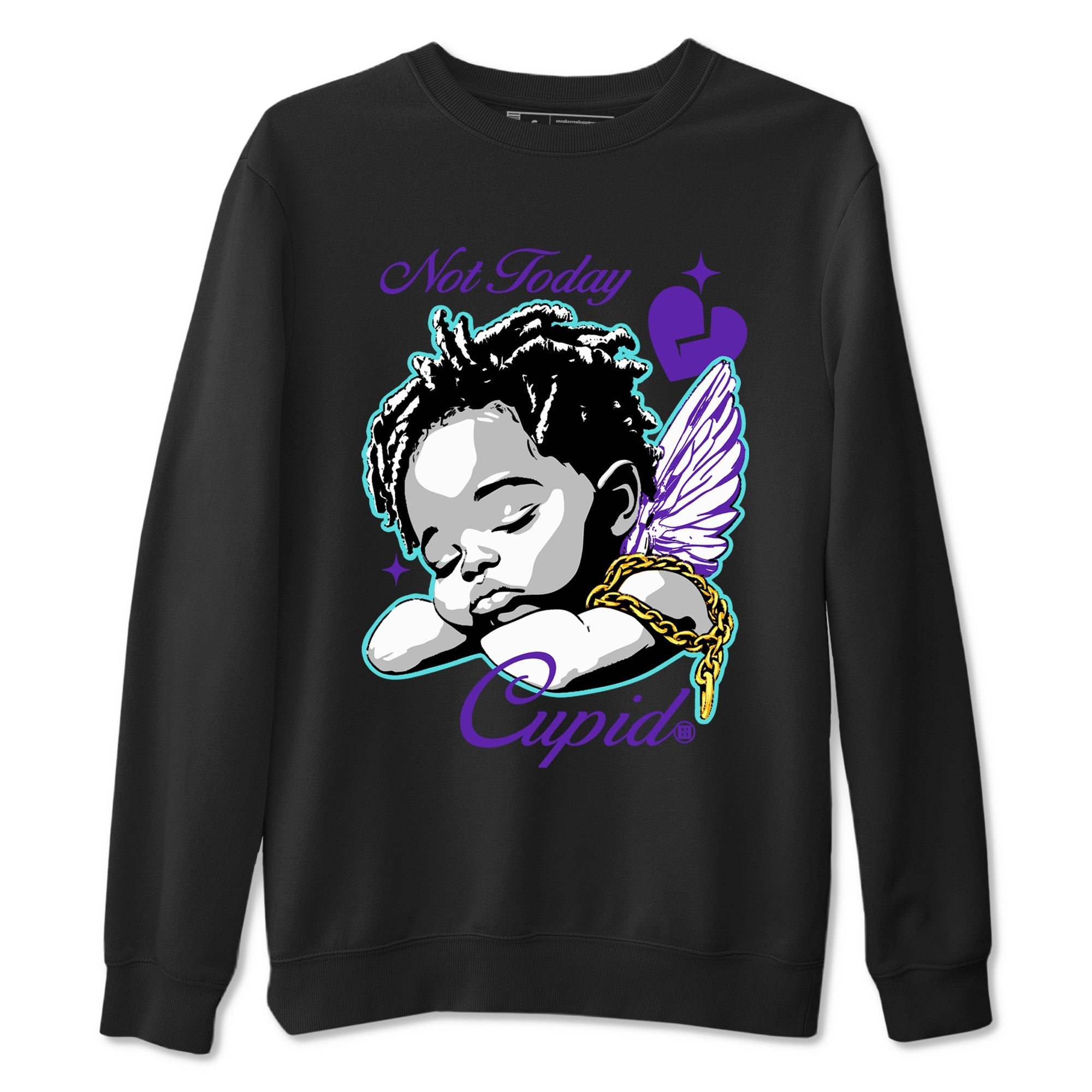 Not Today Cupid snkmatch Tees - Air Jordan 5 Grape