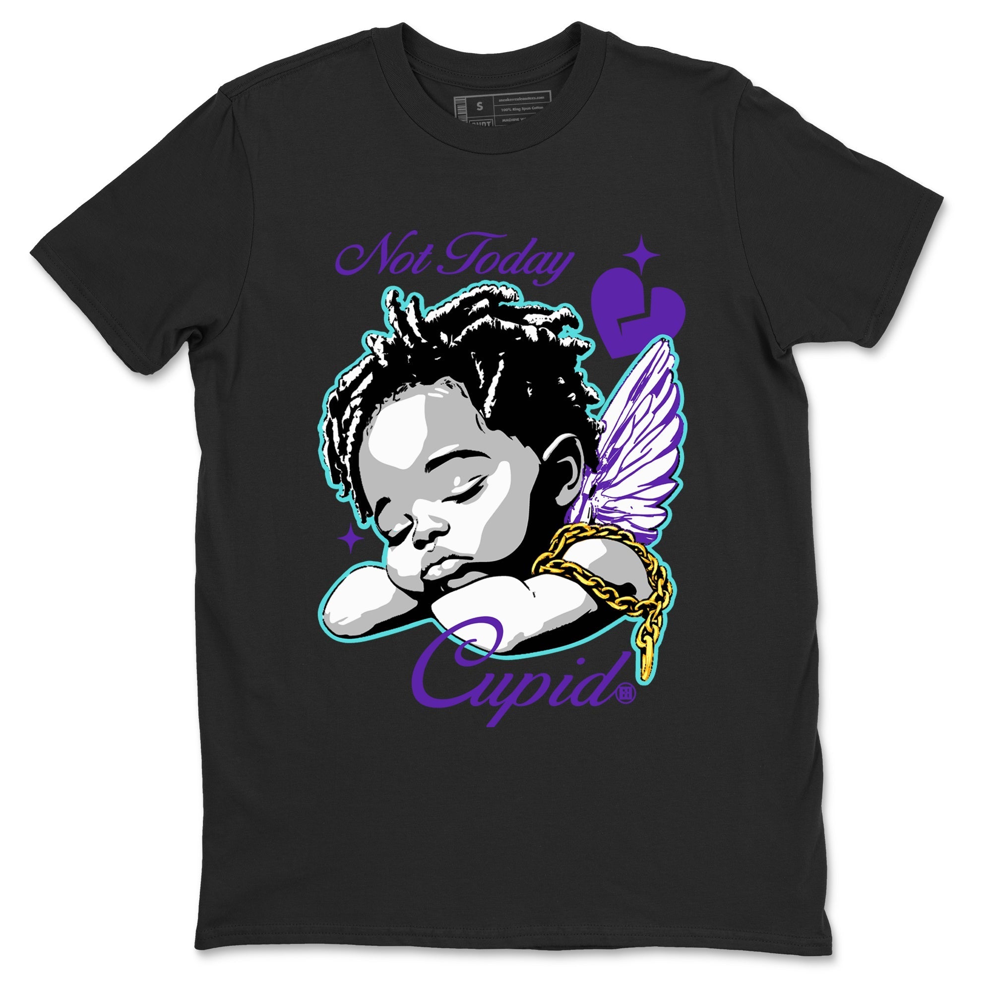 Not Today Cupid snkmatch Tees - Air Jordan 5 Grape