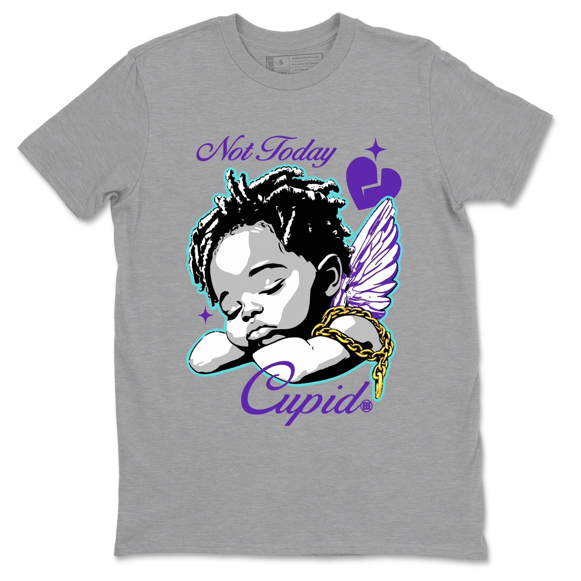Not Today Cupid snkmatch Tees - Air Jordan 5 Grape