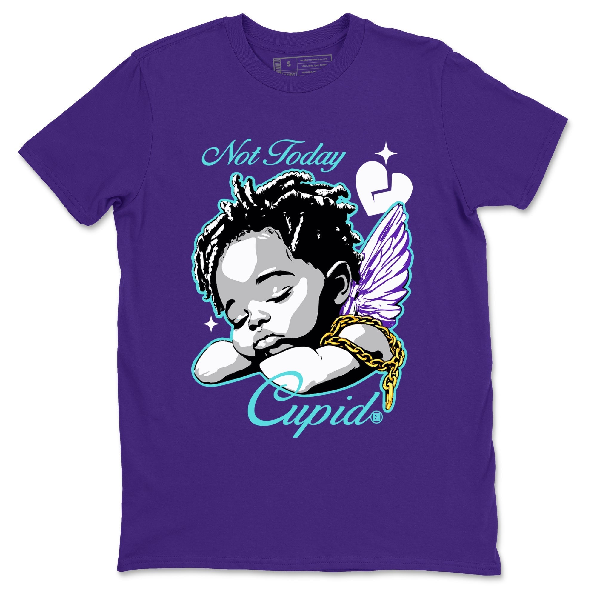 Not Today Cupid snkmatch Tees - Air Jordan 5 Grape