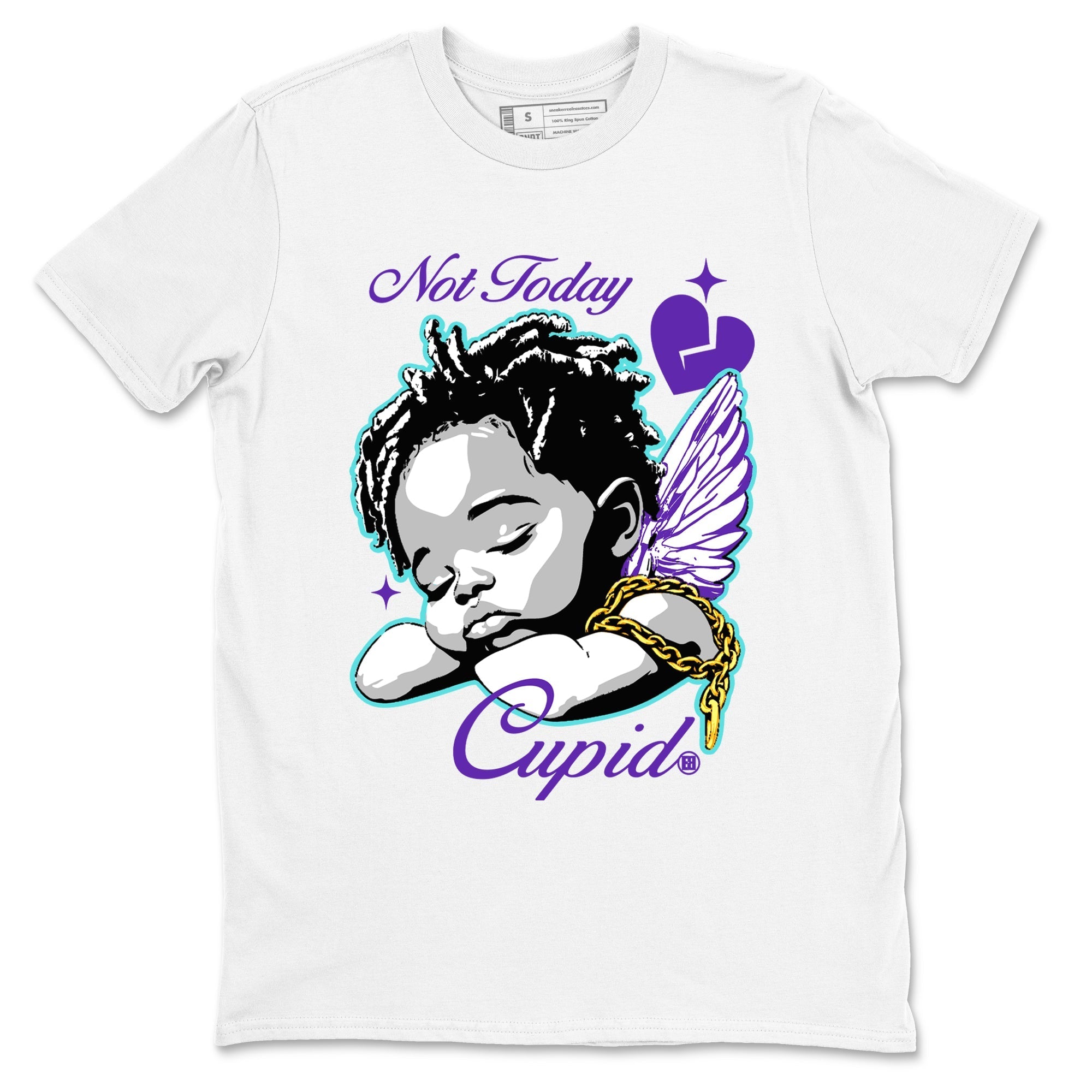 Not Today Cupid snkmatch Tees - Air Jordan 5 Grape