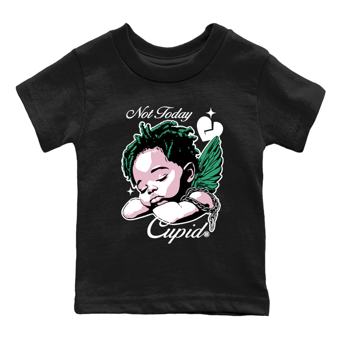 Not Today Cupid snkmatch Tees Kids - Dunk Medium Soft Pink Malachite