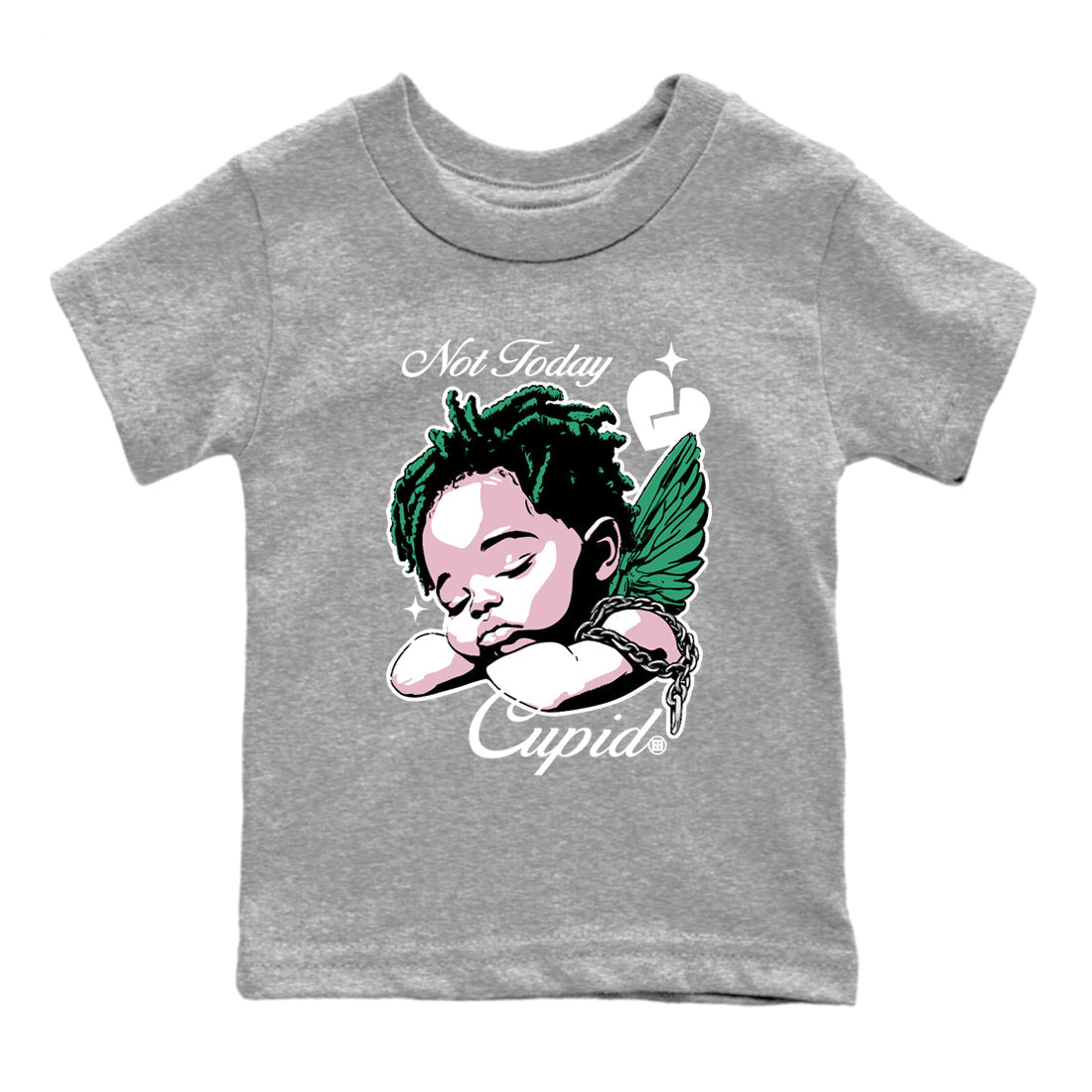Not Today Cupid snkmatch Tees Kids - Dunk Medium Soft Pink Malachite
