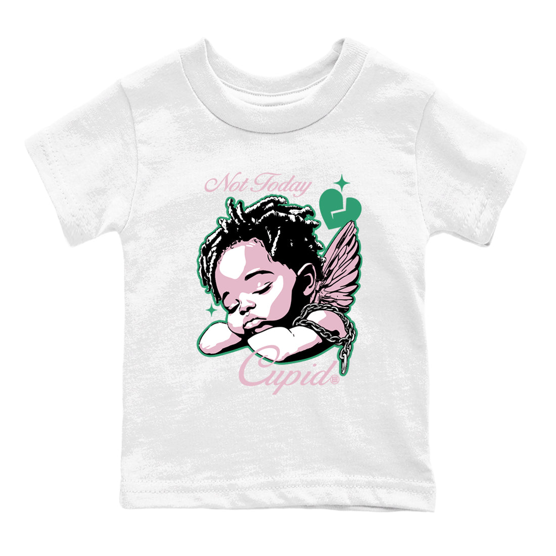 Not Today Cupid snkmatch Tees Kids - Dunk Medium Soft Pink Malachite