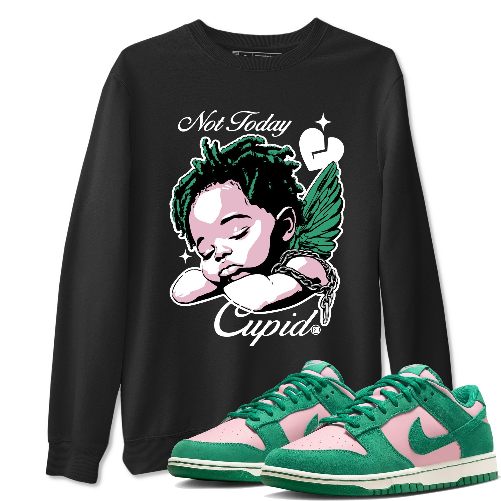 Not Today Cupid snkmatch Tees - Dunk Medium Soft Pink Malachite