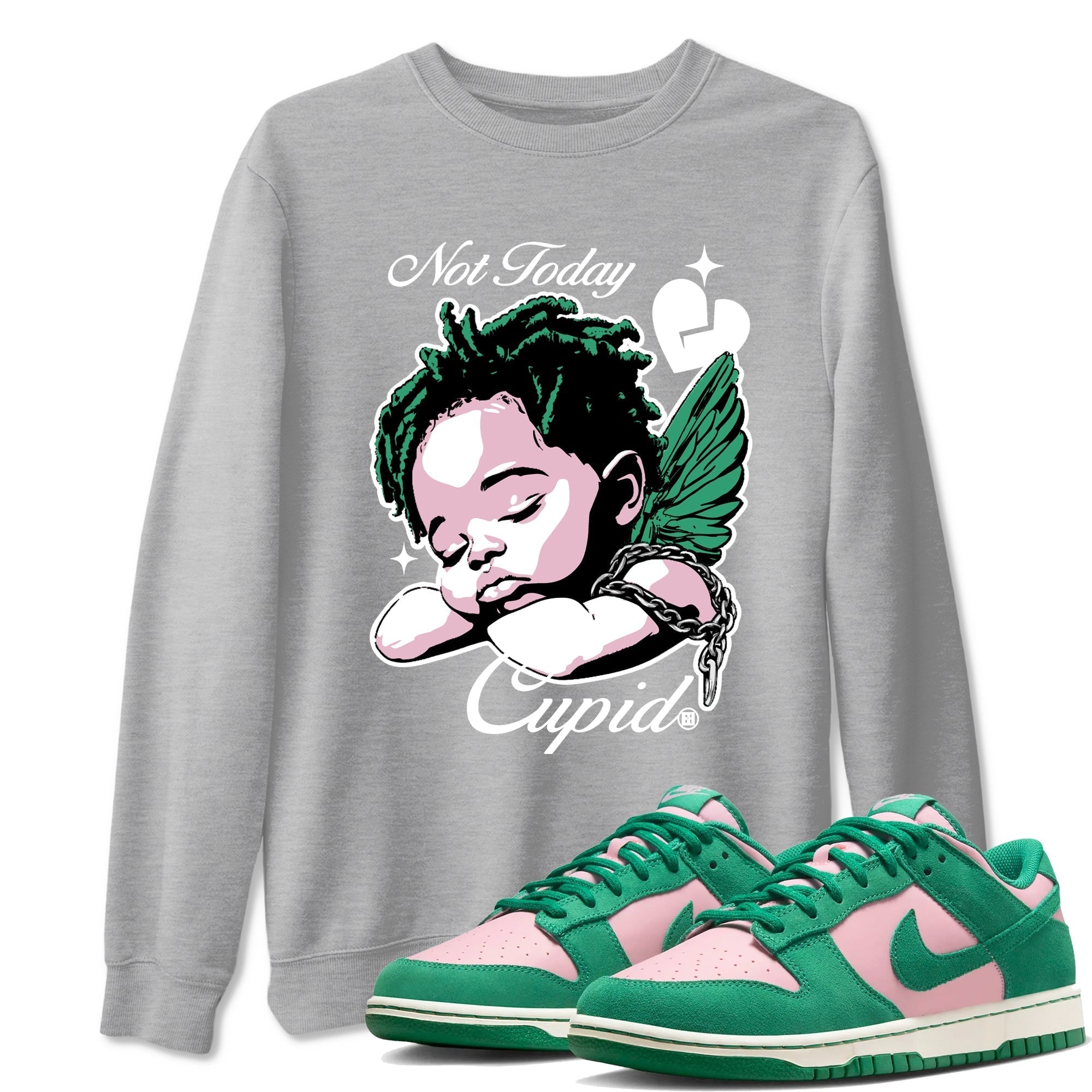 Not Today Cupid snkmatch Tees - Dunk Medium Soft Pink Malachite