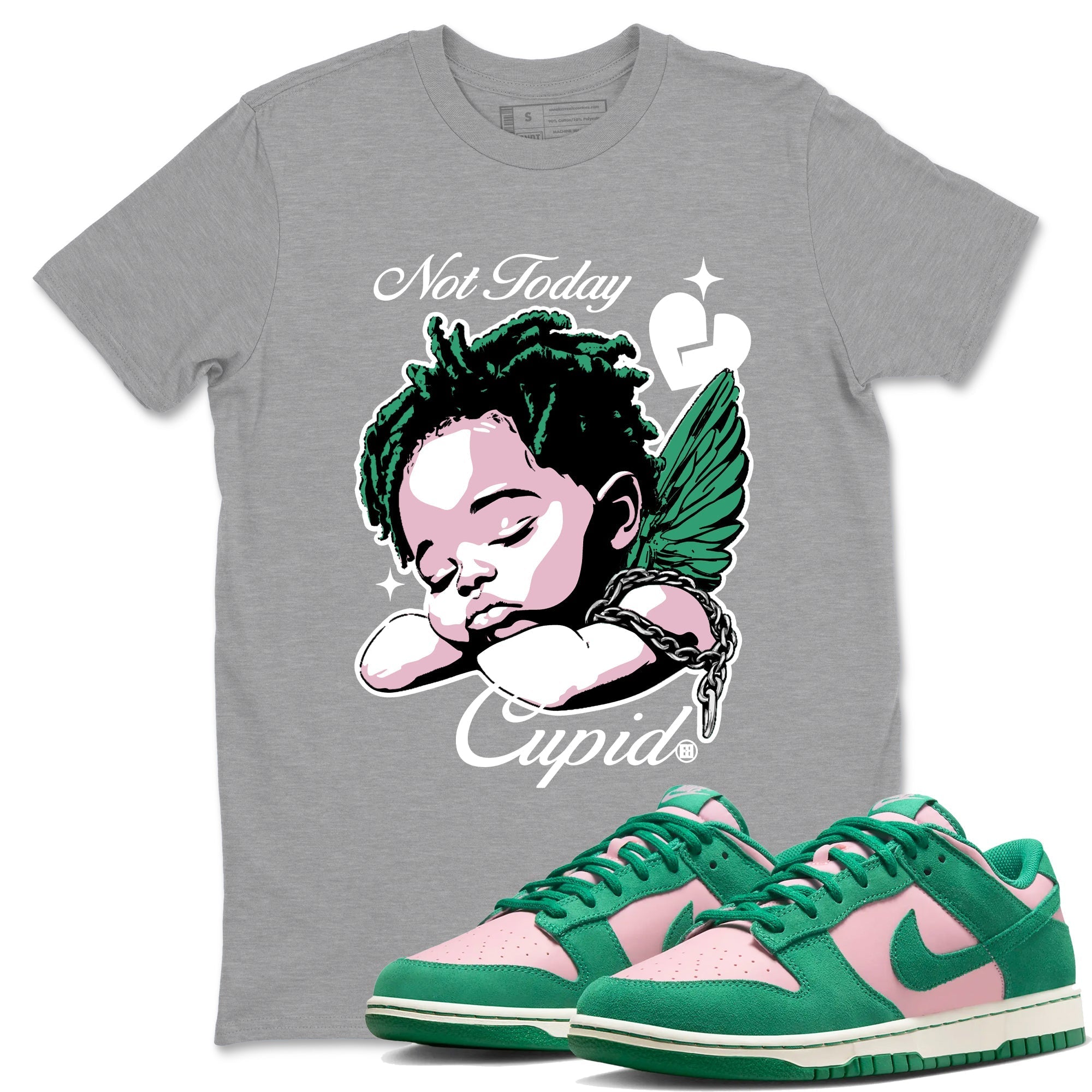 Not Today Cupid snkmatch Tees - Dunk Medium Soft Pink Malachite