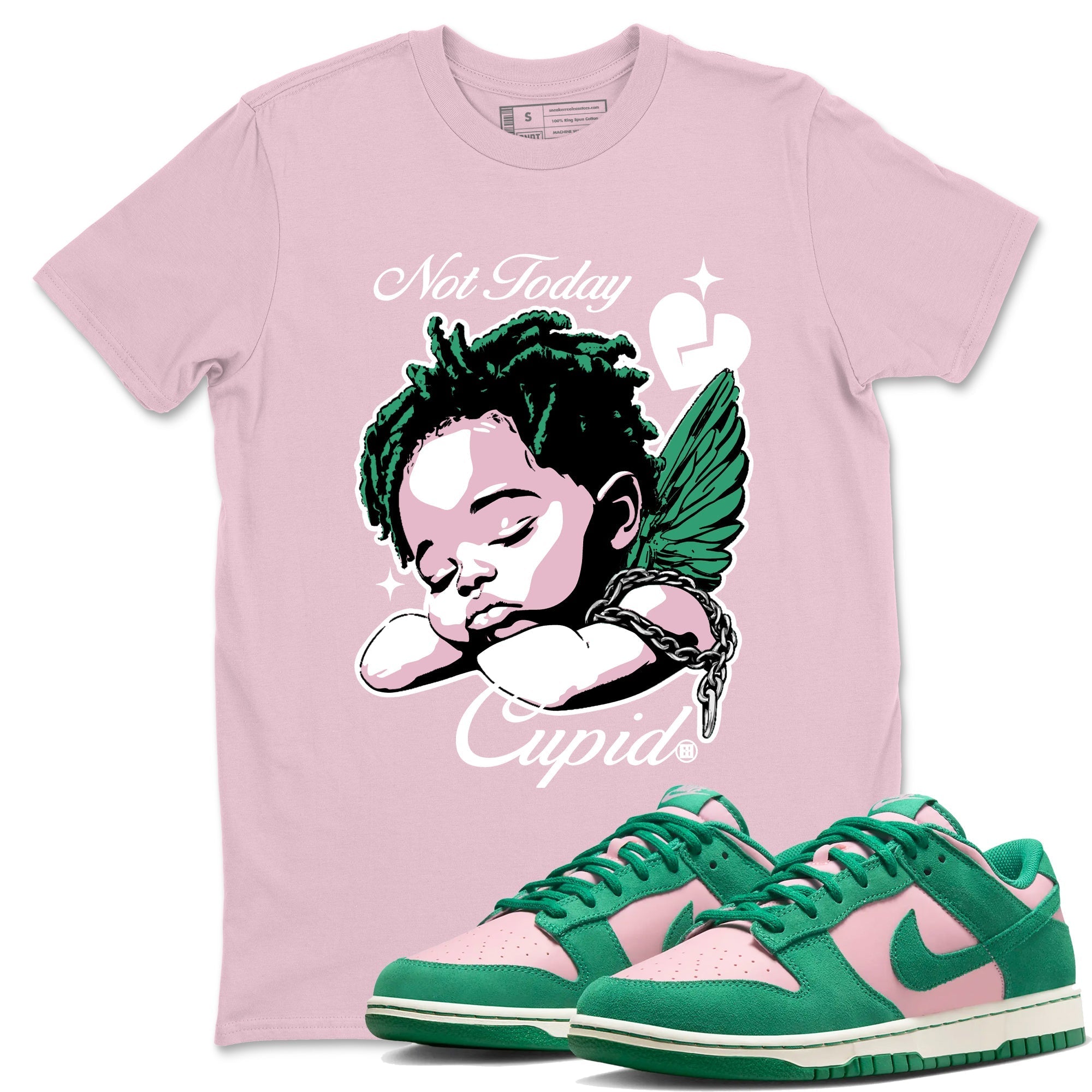 Not Today Cupid snkmatch Tees - Dunk Medium Soft Pink Malachite