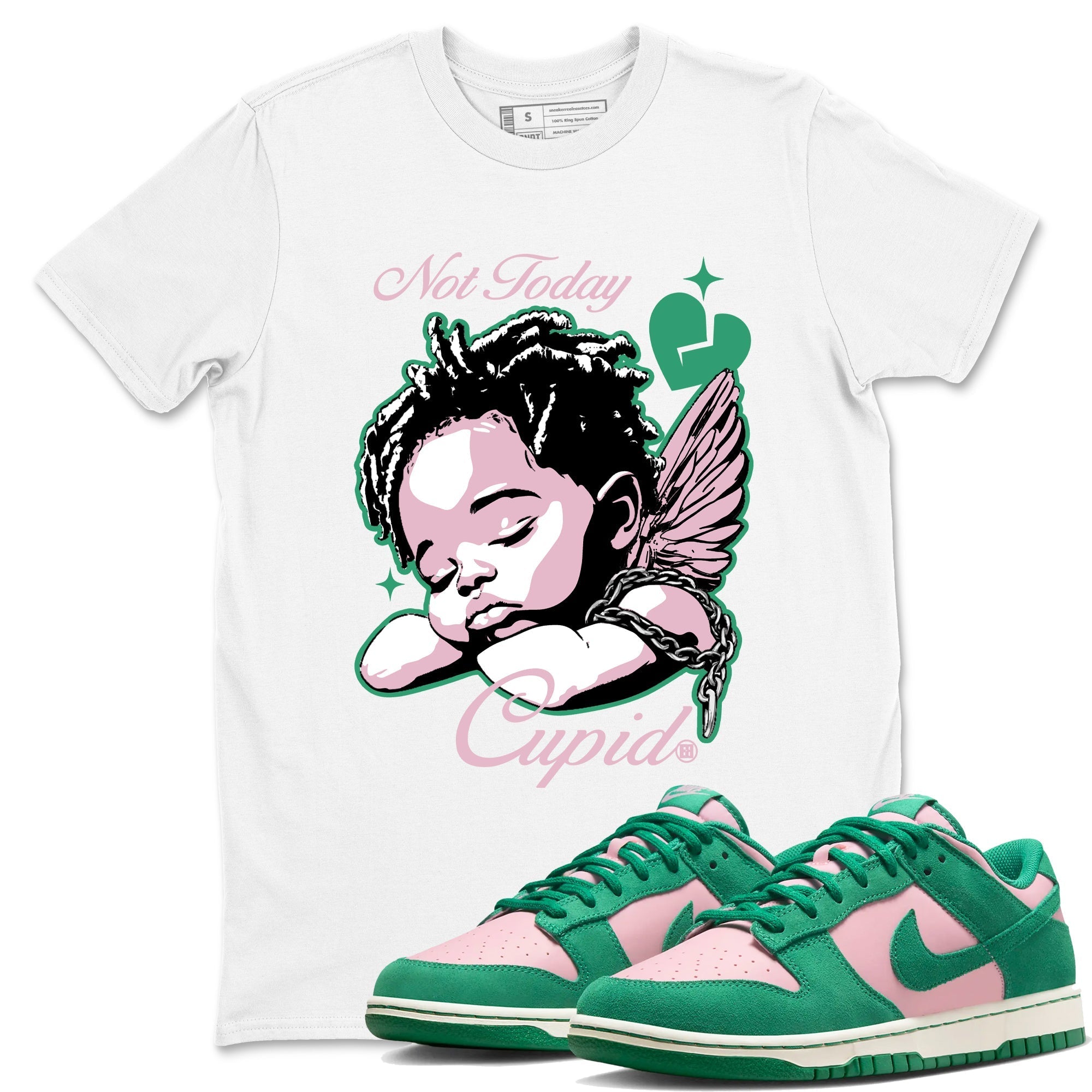 Not Today Cupid snkmatch Tees - Dunk Medium Soft Pink Malachite