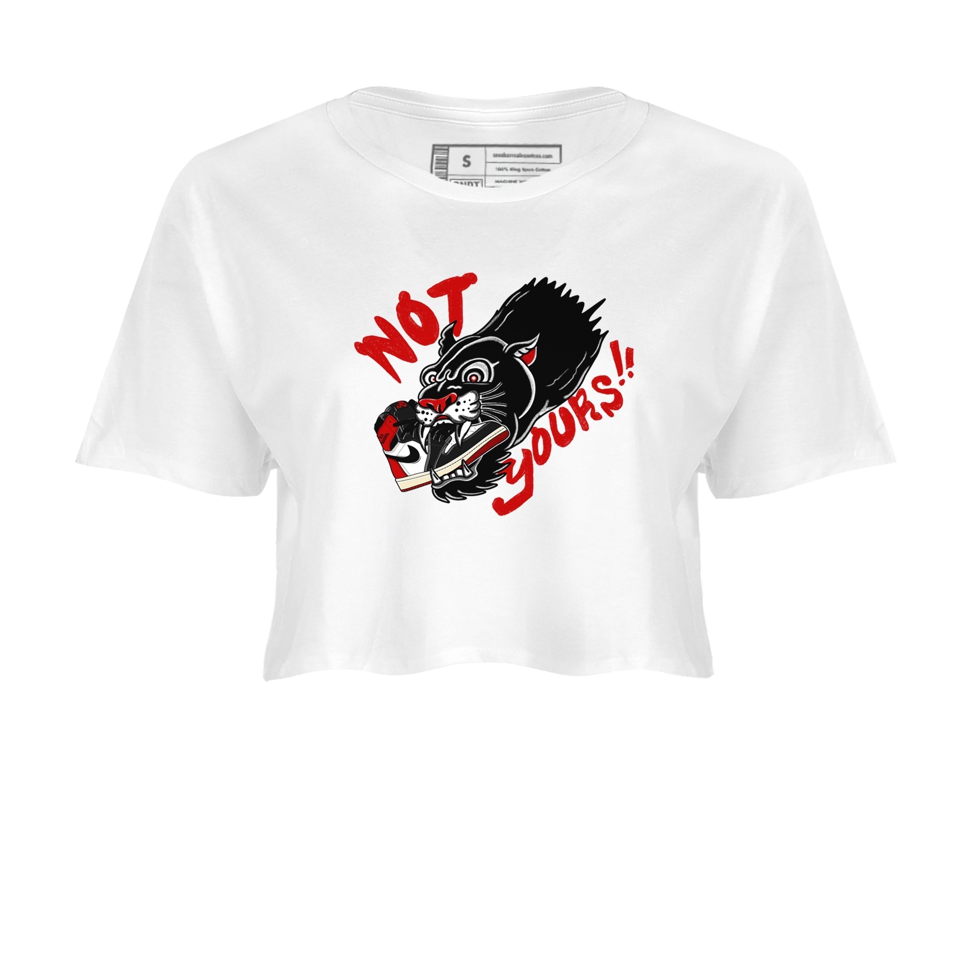 Not Yours snkmatch Women's Top - Air Jordan 1 Black Toe Reimagined
