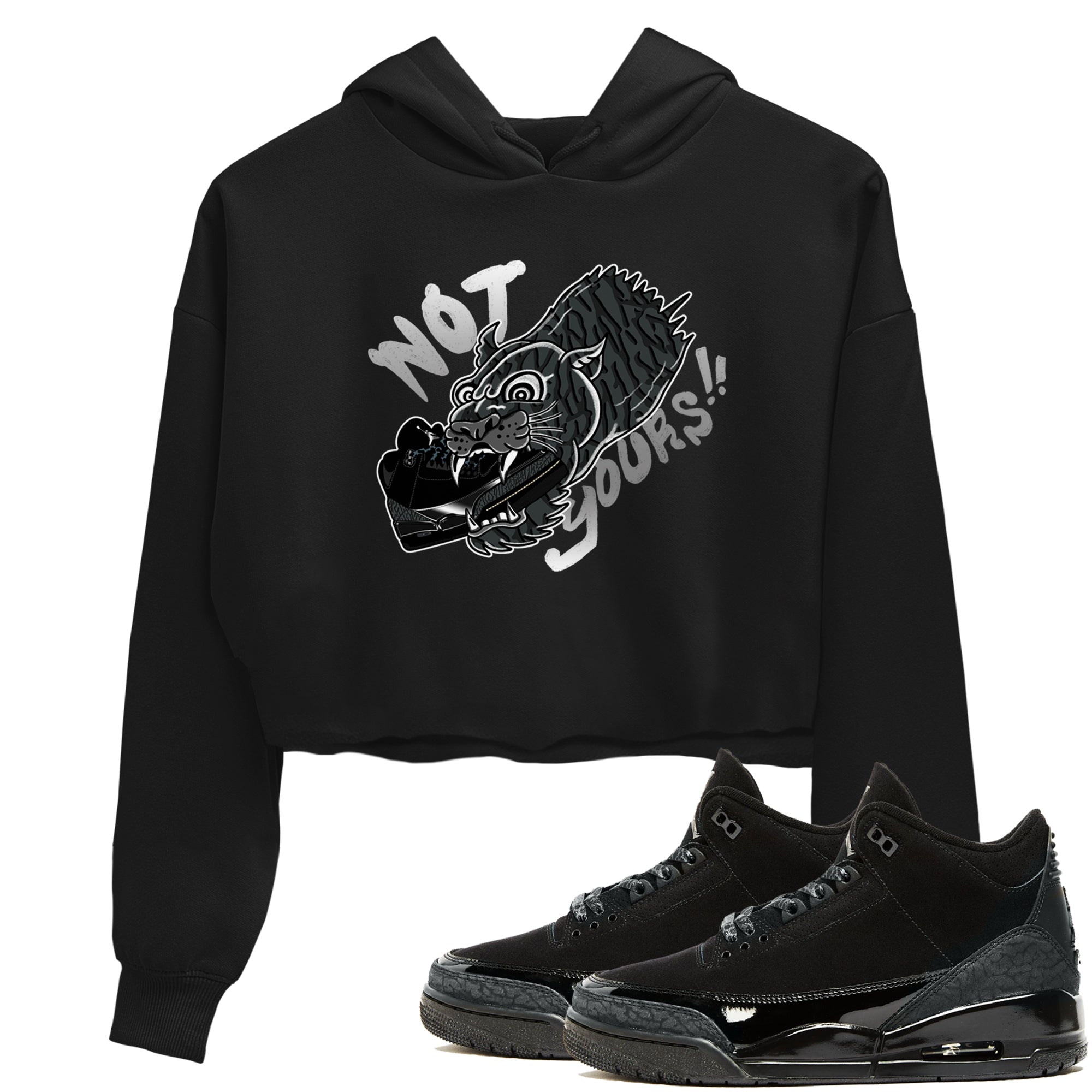 Not Yours snkmatch Women's Top - Air Jordan 3 Black Cat