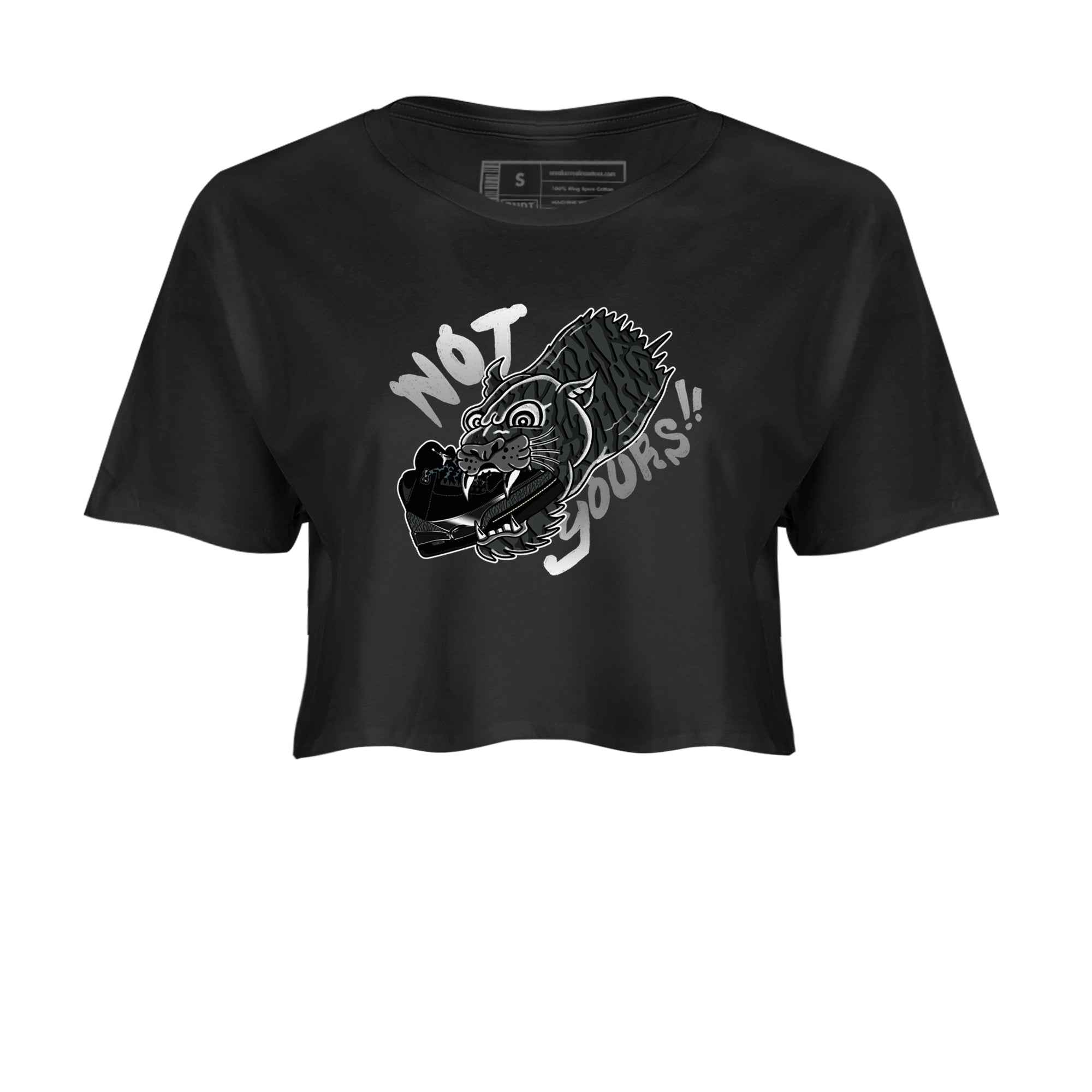Not Yours snkmatch Women's Top - Air Jordan 3 Black Cat