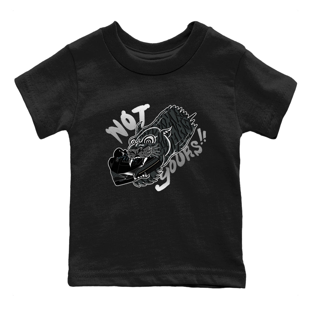Not Yours snkmatch Tees Kids - Air Jordan 3 Black Cat