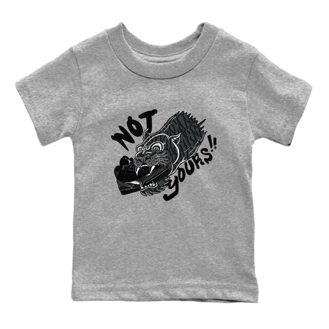Not Yours snkmatch Tees Kids - Air Jordan 3 Black Cat