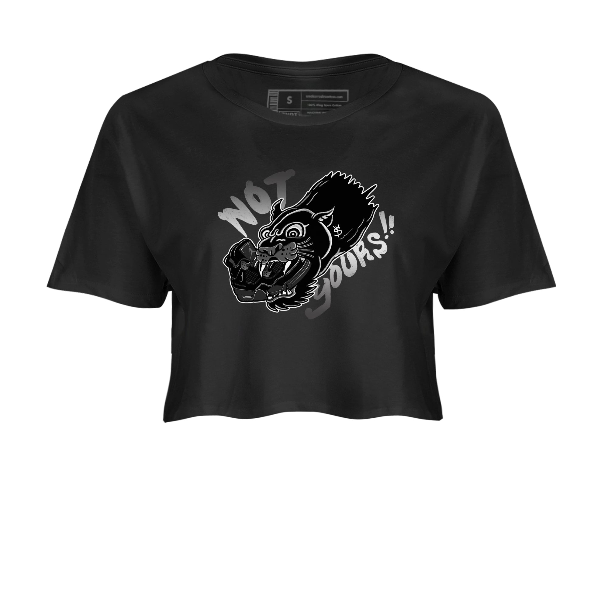 Not Yours snkmatch Women's Top - Air Jordan 4 Black Cat