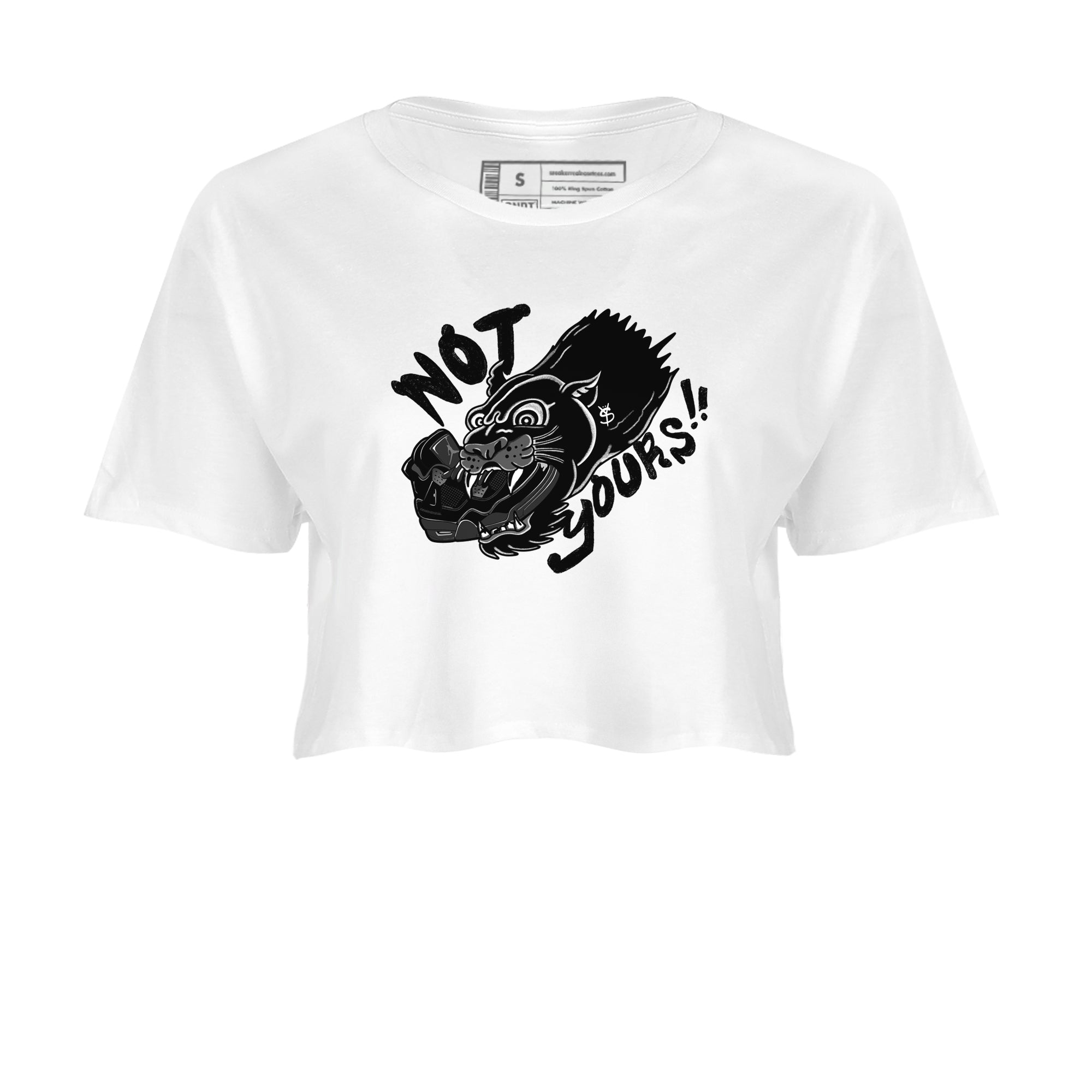 Not Yours snkmatch Women's Top - Air Jordan 4 Black Cat