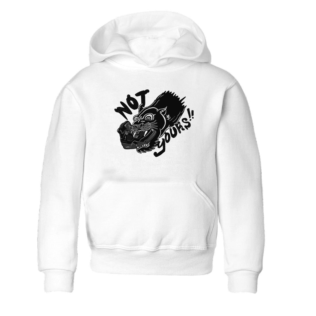 Not Yours snkmatch Tees Kids - Air Jordan 4 Black Cat
