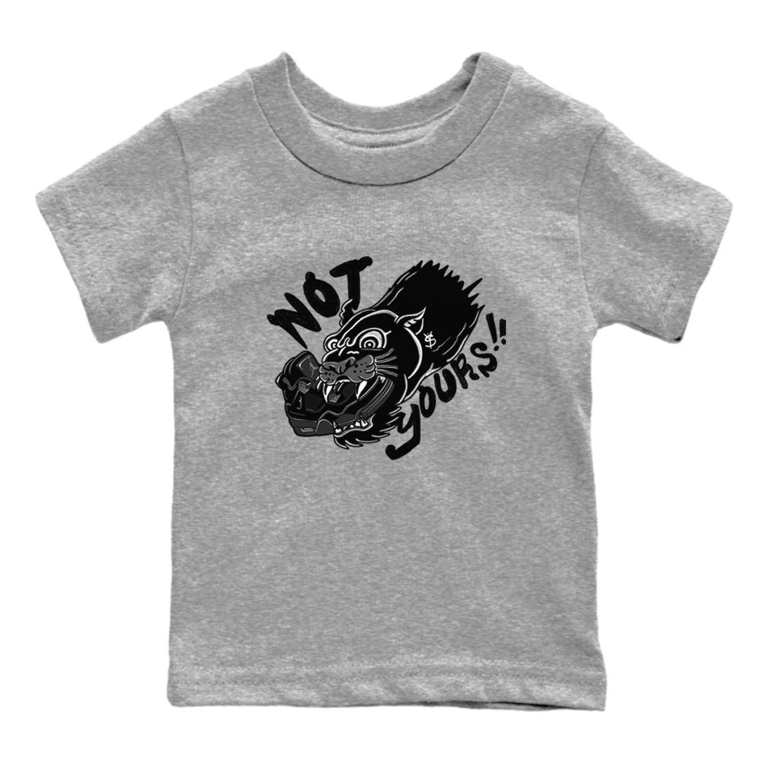 Not Yours snkmatch Tees Kids - Air Jordan 4 Black Cat