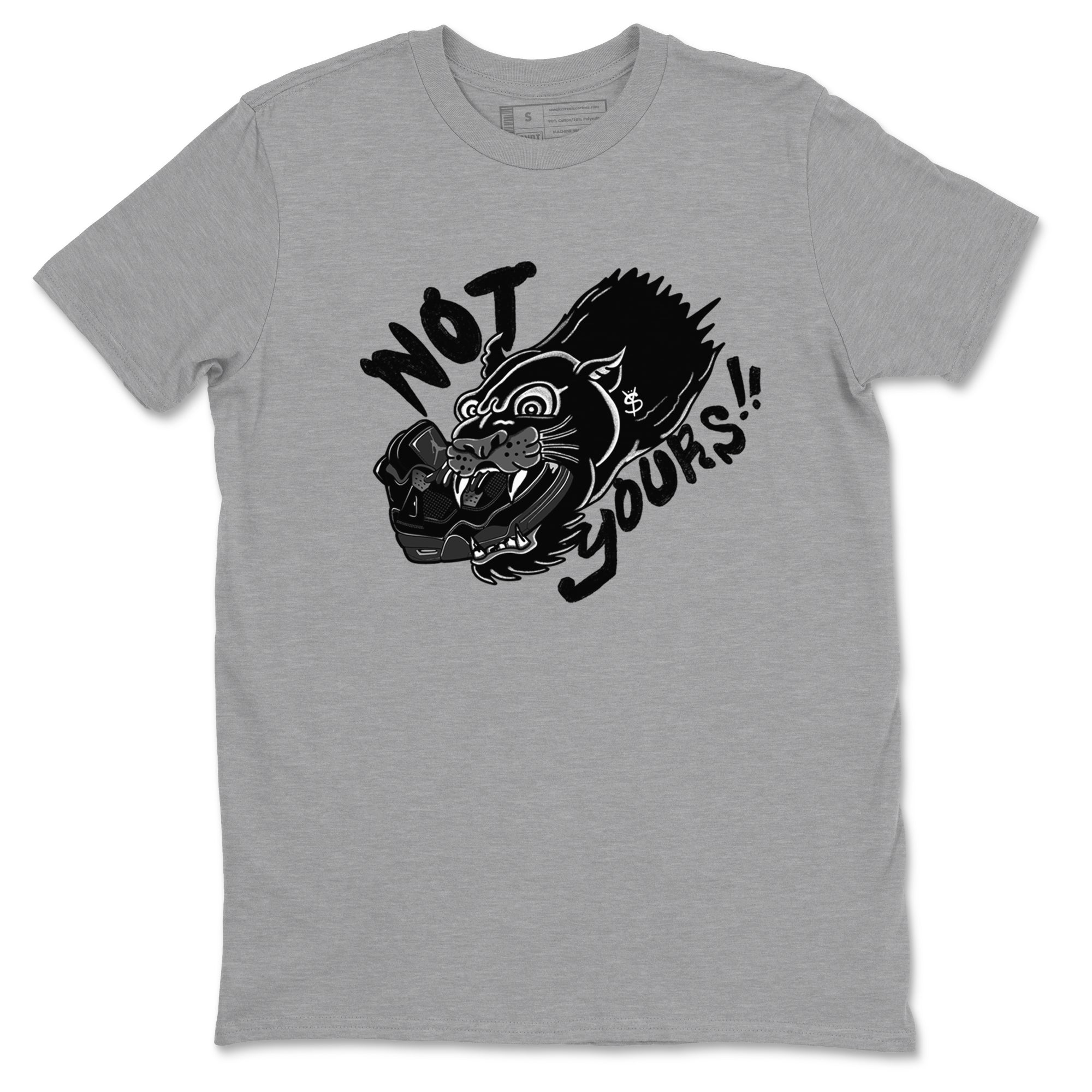 Not Yours snkmatch Tees - Air Jordan 4 Black Cat